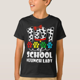 101 dagen Lunch Lady Schattige Hondenliefhebber St T-shirt