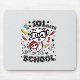 101 dagen school leuk T-shirt voor honden | Terug  Muismat