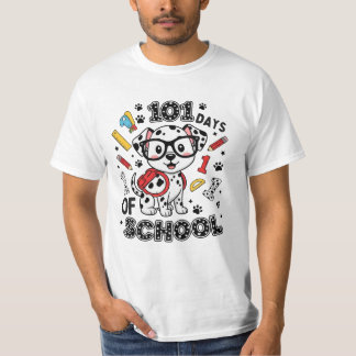 101 dagen school Lieve hond terug naar school T-shirt