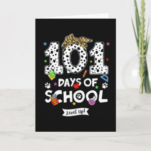 101 dagen school Lieve Koe Klaslokaal Feest  Kaart