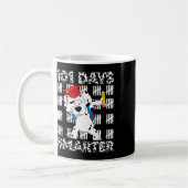 101 dagen school Schattige hond 100 dagen slimmer  Koffiemok (Links)