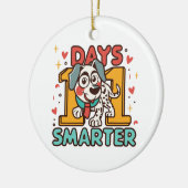 101 Dagen Slimmer Dalmatiër Hond Keramisch Ornament (Links)