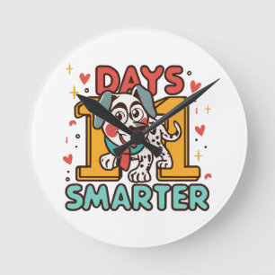 101 Dagen Slimmer Dalmatische Hond Ronde Klok