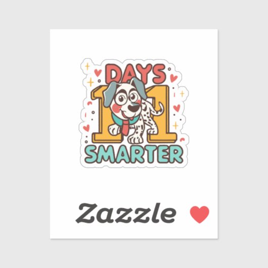 101 Dagen Slimmer Dalmatische Hond Sticker (Vel)