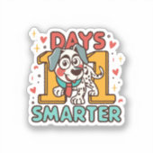 101 Dagen Slimmer Dalmatische Hond Sticker (Voorkant)