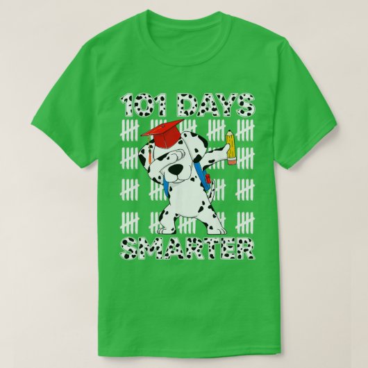 101 dagen van de Dalmatische Dog van de School 100 T-shirt (Design voorkant)