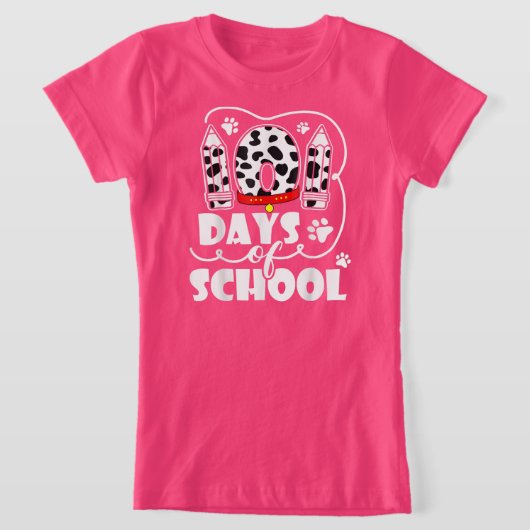 101 dagen van de Dalmatische Dog van de School 100 T-shirt (Laagn)