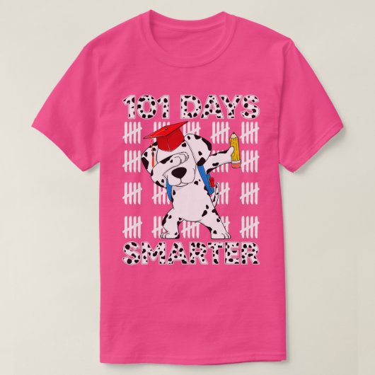 101 dagen van de Dalmatische Dog van de School 100 T-shirt (Design voorkant)