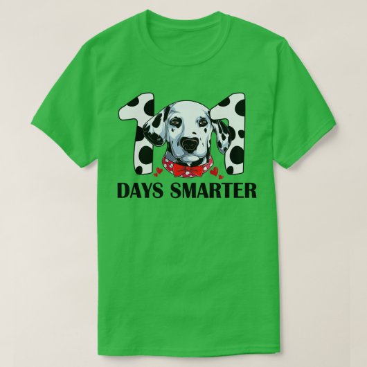 101 dagen van de Dalmatische Dog van de School 100 T-shirt (Design voorkant)
