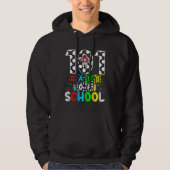 101 Days of School Dalmatian Dog Fuuny 100th Day o Hoodie (Voorkant)