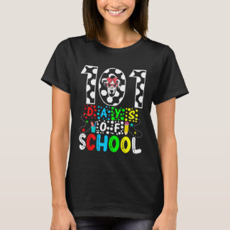 101 Days of School Dalmatian Dog Fuuny 100th Day o T-shirt