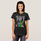 101 Days of School Dalmatian Dog Fuuny 100th Day o T-shirt (Voorkant volledig)