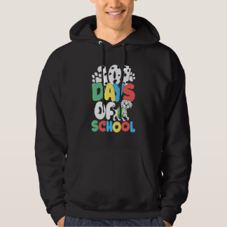101 Days School Dog 100 Days Smarter Students_2 Hoodie