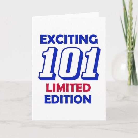 101 het Ontwerp van de verjaardag Kaart (Voorkant)