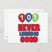 101 jaar oude design briefkaart (Voorkant / Achterkant)