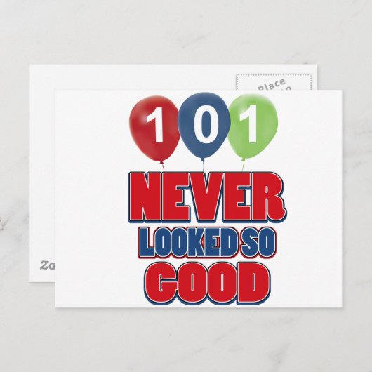 101 jaar oude design briefkaart (Voorkant / Achterkant)