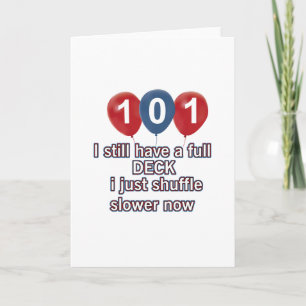 101-jarig design kaart