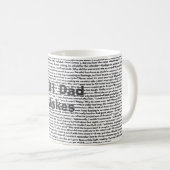 101 Papa grapt, grappige papa Koffiemok (Voorkant rechts)