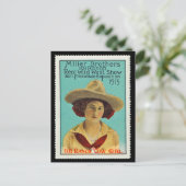 101 Ranch Cowgirl Poster Stamp #3, Panama-Pacific Briefkaart (Staand voorkant)