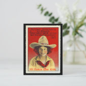 101 Ranch Cowgirl Poster Stamp #4, Panama-Pacific Briefkaart (Staand voorkant)