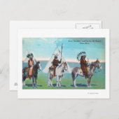 101 Ranch Uitzicht of Chief Goodboy and Braves Briefkaart (Voorkant / Achterkant)