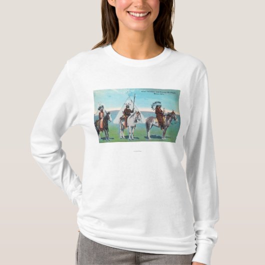 101 Ranch Uitzicht of Chief Goodboy and Braves T-shirt (Voorkant)