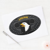 101e afdeling Luchtvaart, "Schroefmachines" Ovale Sticker (Envelop)