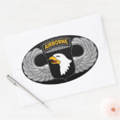 101e afdeling Luchtvaart, "Schroefmachines" Ovale Sticker (Envelop)