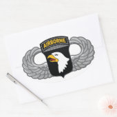 101e afdeling Luchtvaart, "Schroefmachines" Ovale Sticker (Envelop)