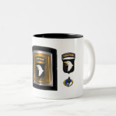 101e afdeling Luchtvaart, "Schroefmachines" Tweekleurige Koffiemok (Voorkant rechts)