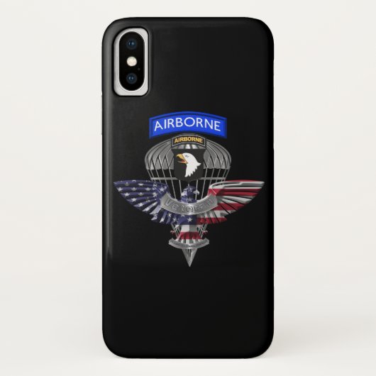 101e afdeling Luchtvaart, "Schroefspellen" Veteraa Case-Mate iPhone Case (Achterkant)