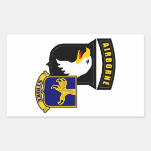 101e Airborne 502e infanterie Rechthoekige Sticker