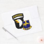 101e Airborne 502e infanterie Vierkante Sticker (Envelop)