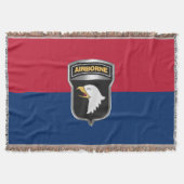 101e Airborne Div Iconic Silver ontworpen Deken (Voorkant)