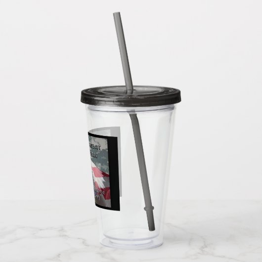 101e Airborne Div Irak Combat Veteran Acryl Drinkbeker (Links)