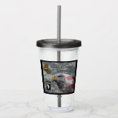 101e Airborne Div Irak Combat Veteran Acryl Drinkbeker (Voorkant)