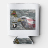 101e Airborne Div Irak Combat Veteran Blikjeskoeler (Voorkant)