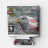 101e Airborne Div Irak Combat Veteran Blikjeskoeler (Achterkant)