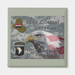 101e Airborne Div Irak Combat Veteran Magneet