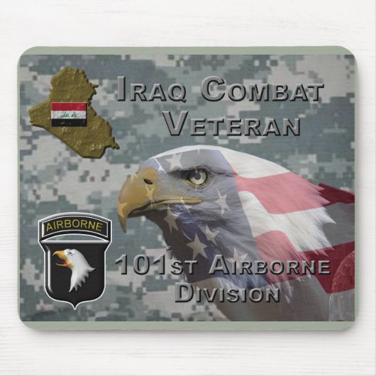 101e Airborne Div Irak Combat Veteran Muismat (Voorkant)