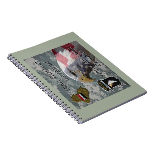 101e Airborne Div Irak Combat Veteran Notitieboek (Rechterzijde)