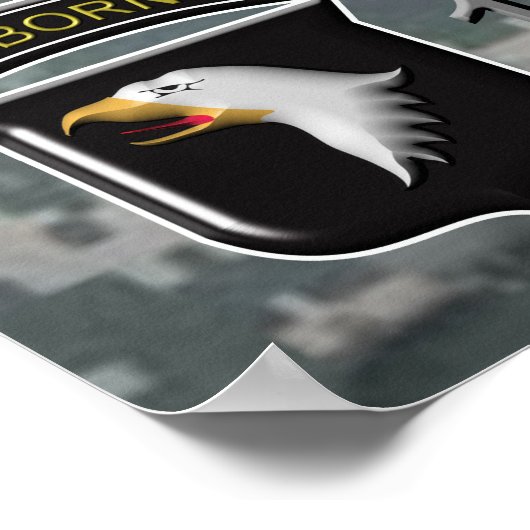 101e Airborne Div Irak Combat Veteran Poster (Hoek)