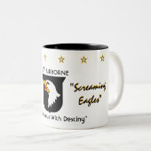 101e Airborne Div. Tweekleurige Koffiemok (Voorkant rechts)