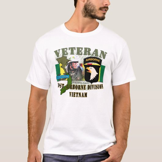 101e Airborne Div - Vietnam (met CIB) T-shirt (Voorkant)