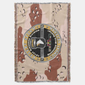 101e Airborne Divisie Desert Storm Veteraan Deken (Voorkant Verticaal)