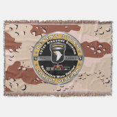 101e Airborne Divisie Desert Storm Veteraan Deken (Voorkant)