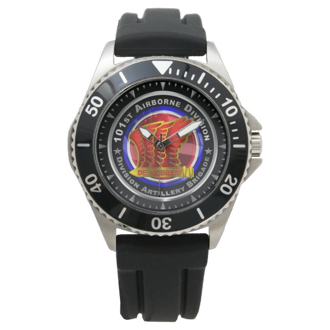 101e Airborne Divisie DIVARTY Horloge (Voorkant)