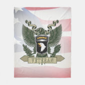 101e Airborne Divisie Veteraan Fleece Deken (Voorkant)