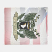 101e Airborne Divisie Veteraan Fleece Deken (Voorkant (Horizontaal))