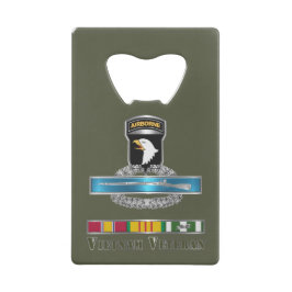 101e Airborne Divisie Vietnam Veteraan  Creditkaart Flessenopener
